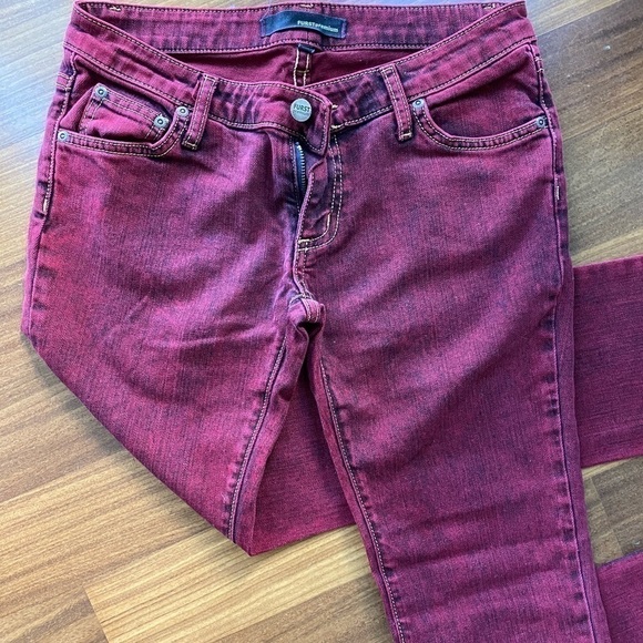LF FURST of a kind premium skinny jeans dark red - Picture 2 of 9